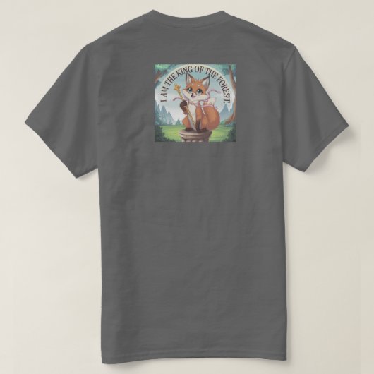 Een  Fox T-shirt in anime-stijl (Design achterkant)
