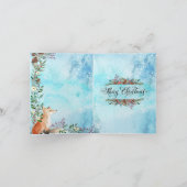 Een Foxy Christmas Kaart (Binnen)