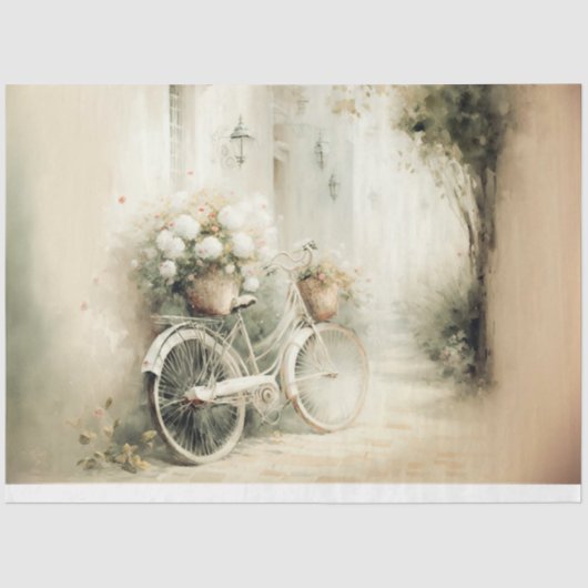 een Franse bike Tissuepapier (Voorkant)