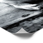 Een Franse bulldog wacht Poster (Hoek)