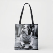 Een Franse bulldog wacht Tote Bag (Voorkant)