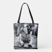 Een Franse bulldog wacht Tote Bag (Achterkant)
