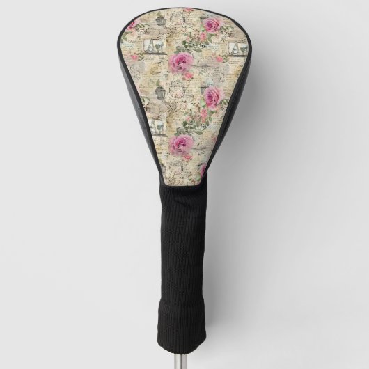 Een Franse Ephemera Design Serie 1 Golfheadcover (Voorkant)
