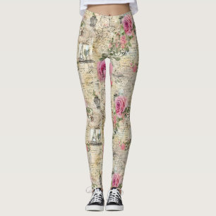 Een Franse Ephemera Design Serie 1 Leggings
