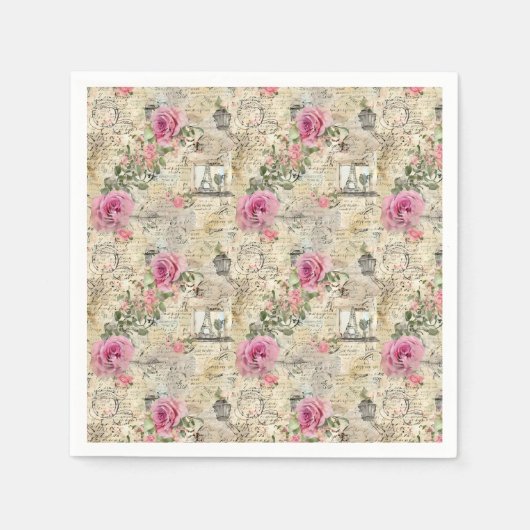 Een Franse Ephemera Design Serie 1 Servet (Voorkant)