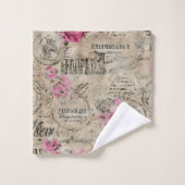 Een Franse Ephemera Design Serie 24 Bad Handdoek (Wasdoekje)