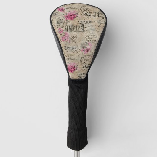 Een Franse Ephemera Design Serie 24 Golfheadcover (Voorkant)