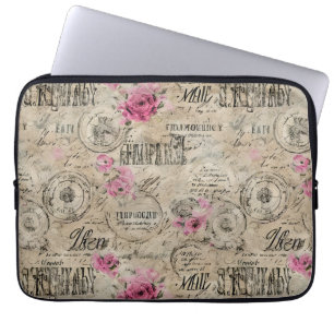 Een Franse Ephemera Design Serie 24 Laptop Sleeve