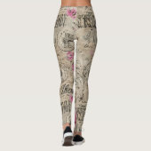 Een Franse Ephemera Design Serie 24 Leggings (Achterkant)