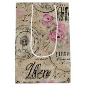 Een Franse Ephemera Design Serie 24 Medium Cadeauzakje (Achterkant)