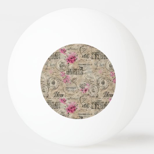 Een Franse Ephemera Design Serie 24 Pingpongbal (Voorkant)