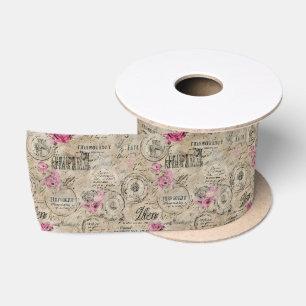 Een Franse Ephemera Design Serie 24 Satijnen Lint