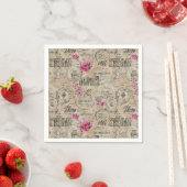 Een Franse Ephemera Design Serie 24 Servet (Insitu)
