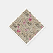 Een Franse Ephemera Design Serie 24 Servet (Hoek)