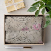Een Franse Ephemera Design Serie 24 Tissuepapier (Geschenk)