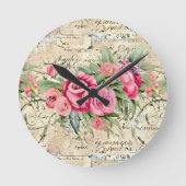 Een Franse Ephemera Design Serie 26 Ronde Klok (Voorkant)