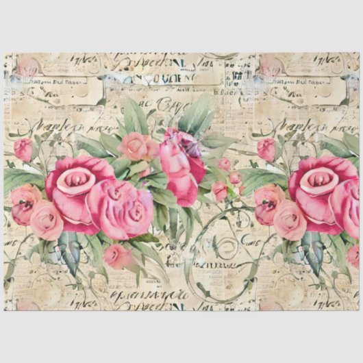 Een Franse Ephemera Design Serie 26 Tissuepapier (Voorkant)