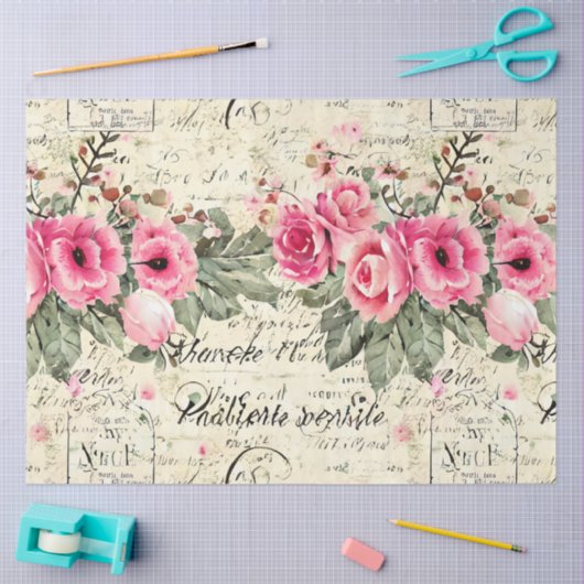 Een Franse Ephemera Design Series 15 Tissuepapier (Craft)