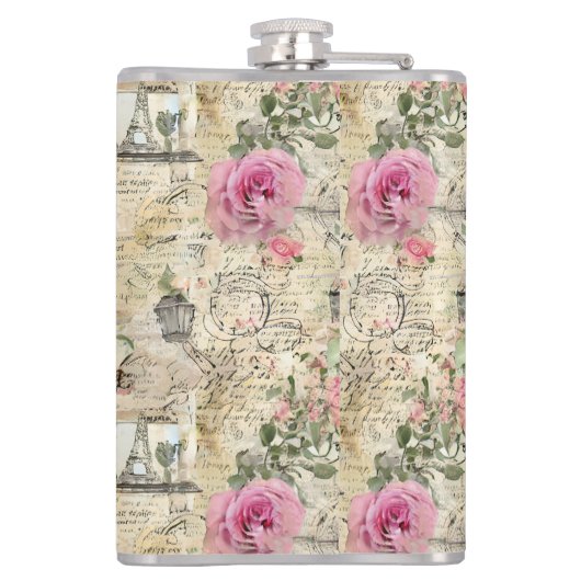 Een Franse Ephemera Design Series 1 Heupfles (Achterkant)