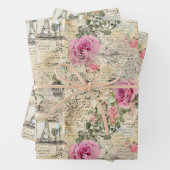 Een Franse Ephemera Design Series 1 Inpakpapier Vel (In situ)