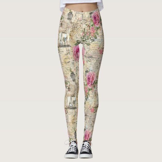 Een Franse Ephemera Design Series 1 Leggings (Voorkant)