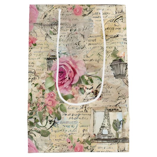 Een Franse Ephemera Design Series 1 Medium Cadeauzakje (Achterkant)