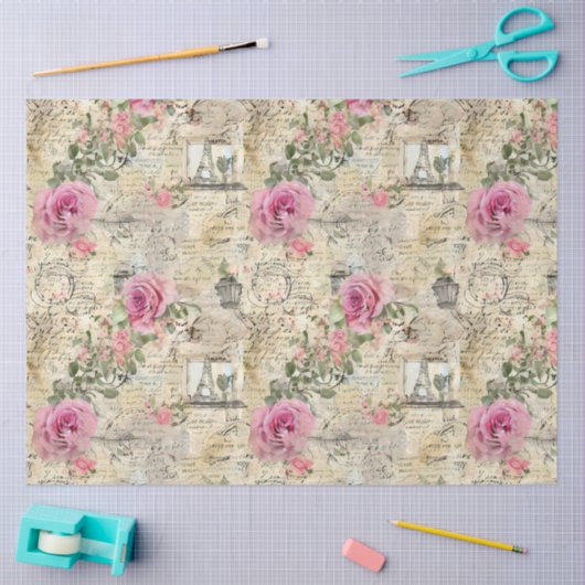 Een Franse Ephemera Design Series 1 Tissuepapier (Craft)