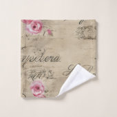 Een Franse Ephemera Design Series 20 Bad Handdoek (Wasdoekje)