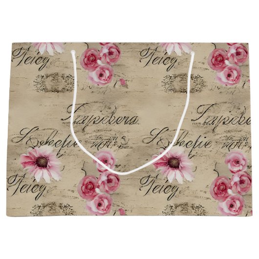 Een Franse Ephemera Design Series 20 Groot Cadeauzakje (Voorkant)