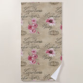 Een Franse Ephemera Design Series 20 Strandlaken (Voorkant)