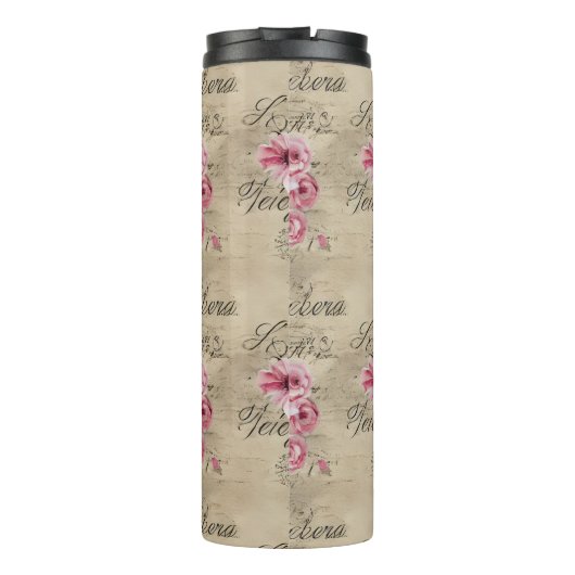 Een Franse Ephemera Design Series 20 Thermosbeker (Achterkant)