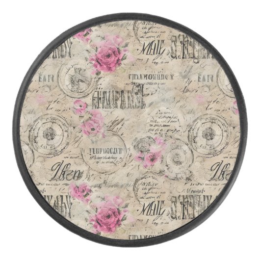 Een Franse Ephemera Design Series 24 Hockey Puck (Voorkant)