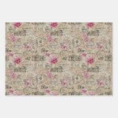 Een Franse Ephemera Design Series 24 Inpakpapier Vel (Voorkant 2)