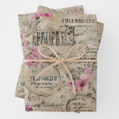 Een Franse Ephemera Design Series 24 Inpakpapier Vel (In situ)