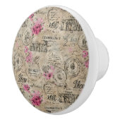 Een Franse Ephemera Design Series 24 Keramische Knop (Rechts)