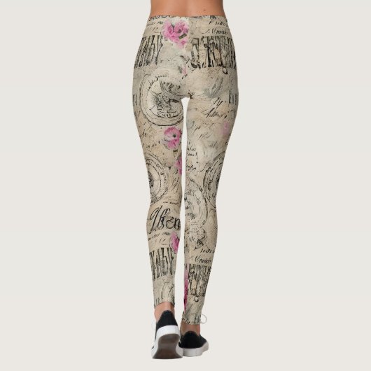 Een Franse Ephemera Design Series 24 Leggings (Achterkant)