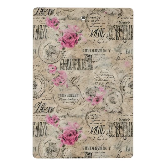 Een Franse Ephemera Design Series 24 Mini Klembord (Achterkant)