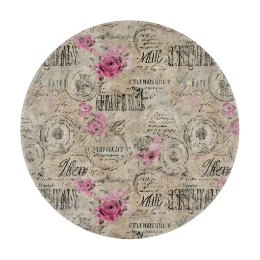 Een Franse Ephemera Design Series 24 Snijplank (Voorkant)