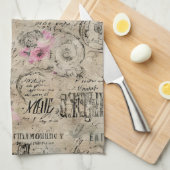 Een Franse Ephemera Design Series 24 Theedoek (Quarter Fold)