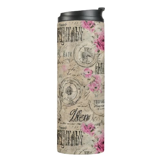 Een Franse Ephemera Design Series 24 Thermosbeker (Gedraaid links)