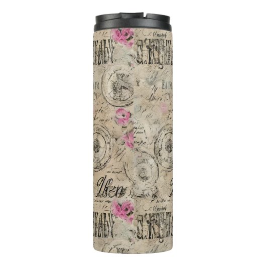 Een Franse Ephemera Design Series 24 Thermosbeker (Achterkant)