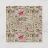 Een Franse Ephemera Design Series 24 Vierkante Visitekaartje (Voorkant)