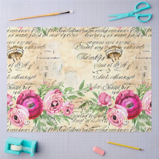 Een Franse Ephemera Design Series 25 Tissuepapier (Craft)