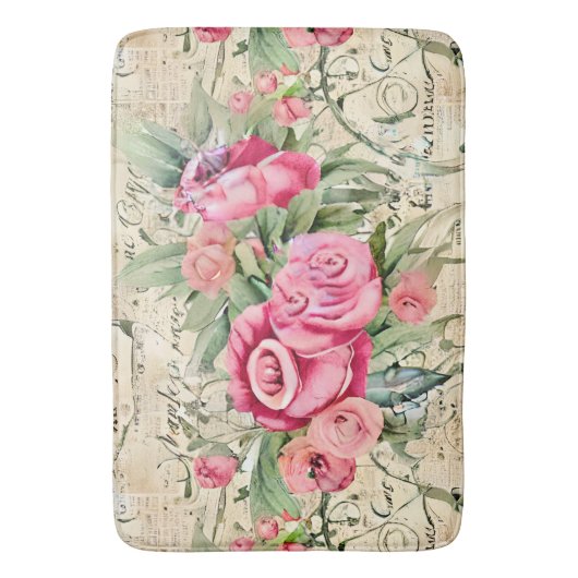 Een Franse Ephemera Design Series 26 Badmat (Voorkant Verticaal)