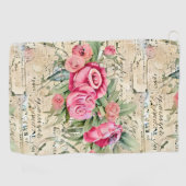 Een Franse Ephemera Design Series 26 Golfhanddoek (Horizontaal)
