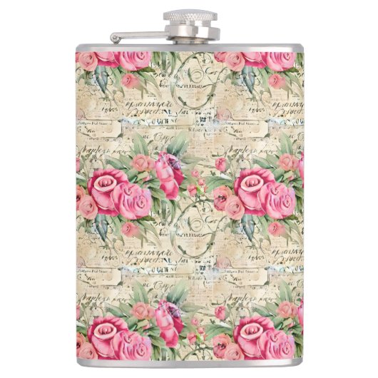 Een Franse Ephemera Design Series 26 Heupfles (Voorkant)