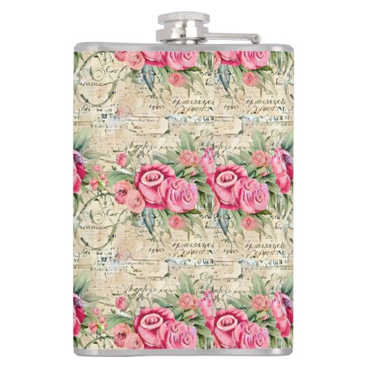 Een Franse Ephemera Design Series 26 Heupfles (Achterkant)