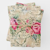 Een Franse Ephemera Design Series 26 Inpakpapier Vel (In situ)