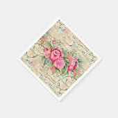 Een Franse Ephemera Design Series 26 Servet (Hoek)