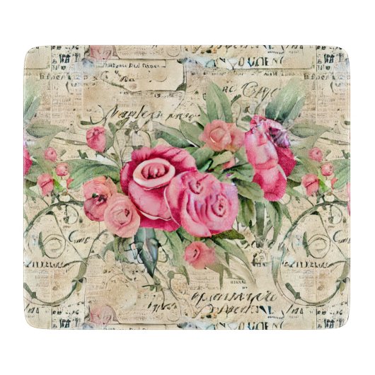 Een Franse Ephemera Design Series 26 Snijplank (Voorkant)